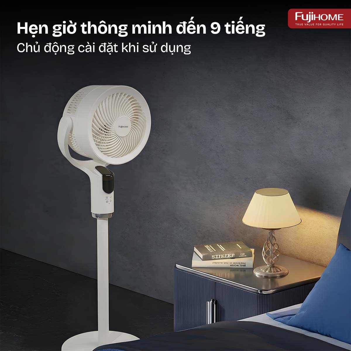 Quạt tuần hoàn không khí điều khiển bằng giọng nói Fujihome CFR04-VOICE